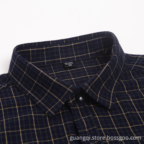Fashion 100% cotton flannel shirt in autumn